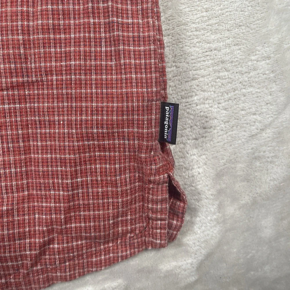 Patagonia Shirt Mens‎ XL Red Back Step Everyday Hemp Cotton Outdoor Sustainable